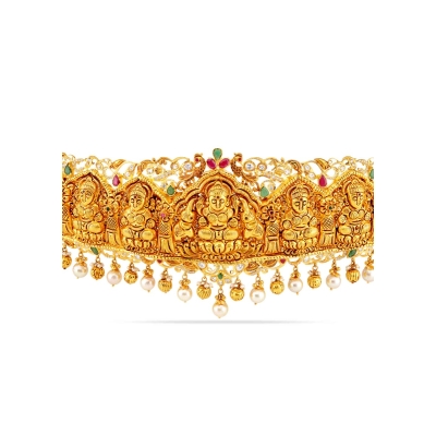 Asta Laxmi 22KT Gold Oddiyanam's Moguppu