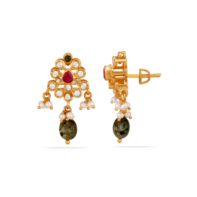 Royal Garden 22K Gold Junagad Stud Earring