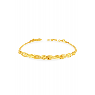 Glossy Thin 22K Gold Bracelet