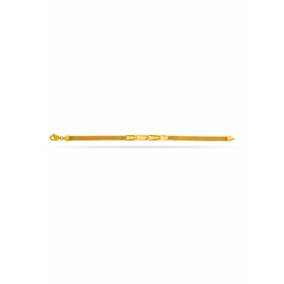 Timeless Stamped 22K Gold Link Bracelet