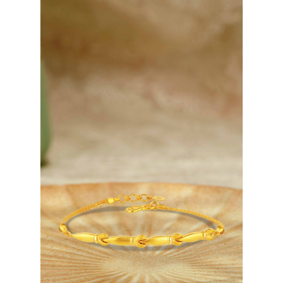 Fancy Chain 22K Gold Link Bracelet