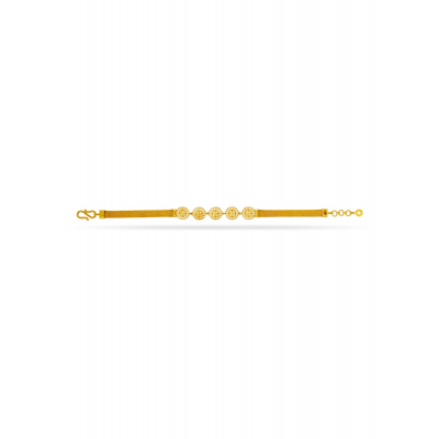 Trending Lightweight 22K Gold Daily Bracelet