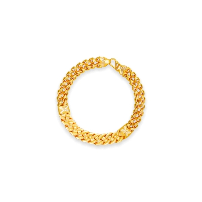 Majestic Link 22K Gold Men's Bracelet
