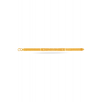 Textured Edge 22K Gold Bracelet