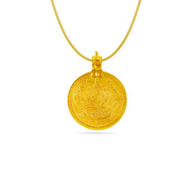 Lakshmi's Blessing 22K Gold Traditional Pendant