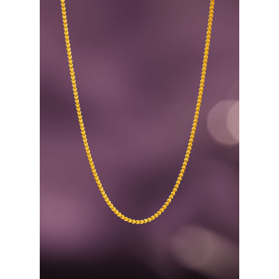 Interior Ball 22K Gold Bell-Shape Chain