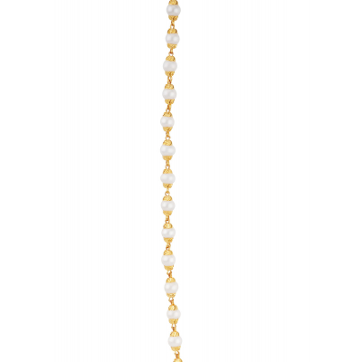 Pearl Charm 22K Gold Chain