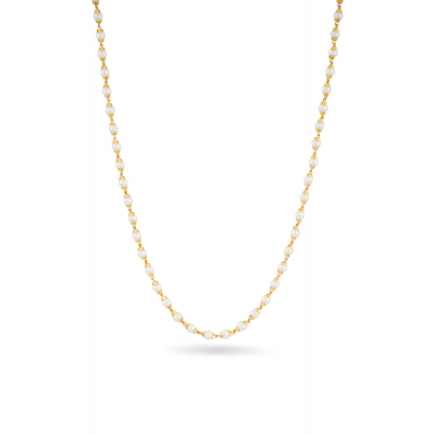 Pearl Charm 22K Gold Chain