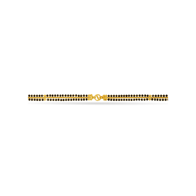 Traditional Black Bead 22K Gold Mangalsutra