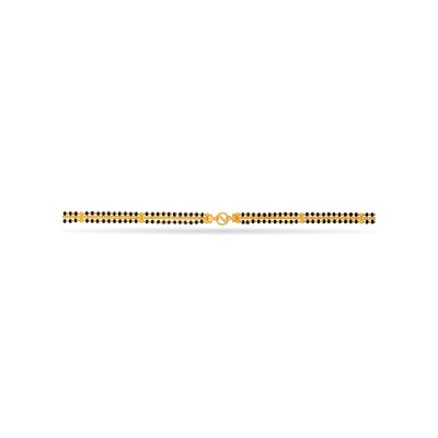 Classic Black Bead 22K Gold Mangalsutra