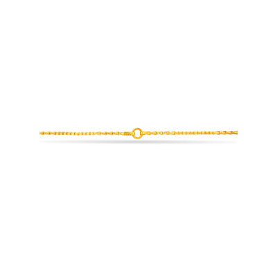 Wheat and Ball Link 22K Gold Chain