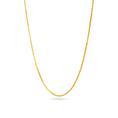 Wheat and Ball Link 22K Gold Chain