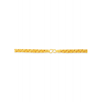 Solid Cast Brave 22K Gold Chain
