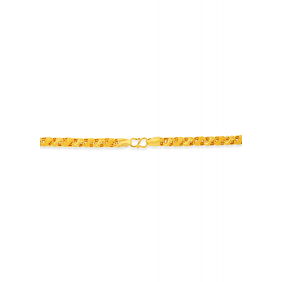 Bold Strength 22K Gold Solid Chain