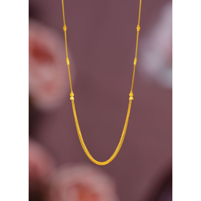 Fancy Vertical 22K Gold Design Chain