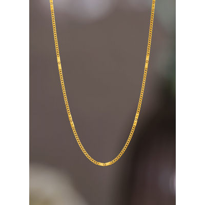 Slim Grace 22K Gold Chain