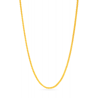 Bell-Shaped Ball 22K Gold Wrapped Chain