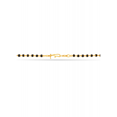 Classic Black 22K Gold Row Mangalsutra