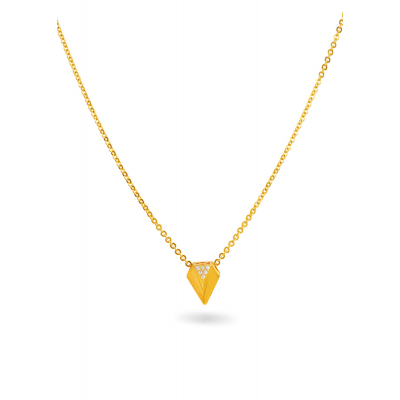 Stone Grace 22K Gold Fancy Neckwear Set