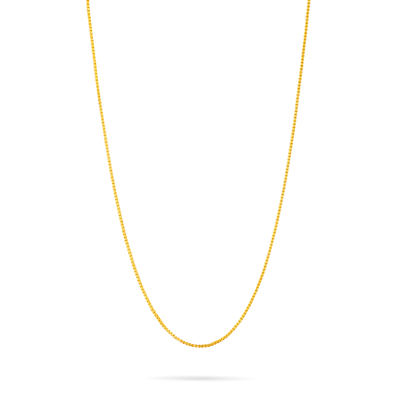 End-to-End Ball Pattern 22K Gold Chain