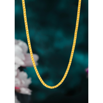 Hollow Style 22K Gold Chain