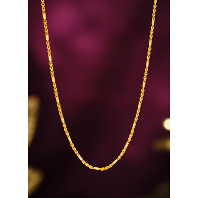Sophisticated Women's 22K Gold Bold Chain
