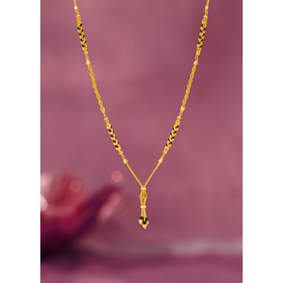 Beautiful Black Bead 22K Gold Mangalsutra