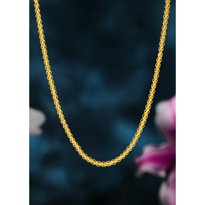Lotus-Inspired Daily 22K Gold Chain