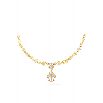 Floral Harmony Diamond Necklace