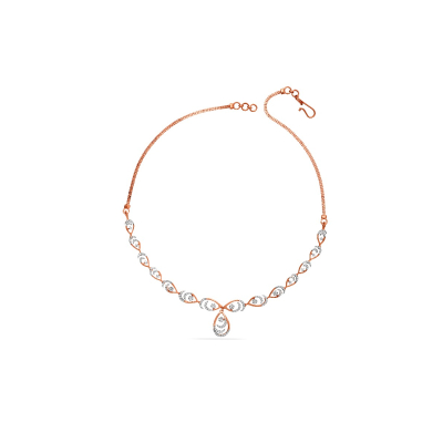 Peacock's Whisper Diamond Necklace