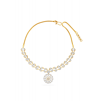 Sunflower Serenity Diamond Necklace