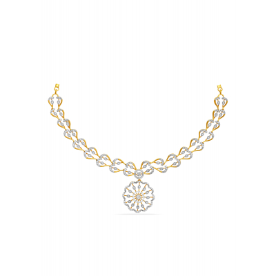 Sunflower Serenity Diamond Necklace