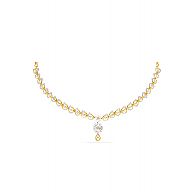 Sunflower Shine Diamond Necklace