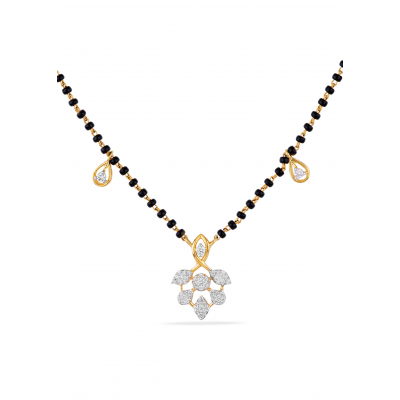 Modern Minimal Diamond Mangalsutra