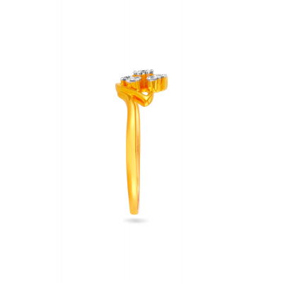 Radiant Petal Diamond Finger Ring