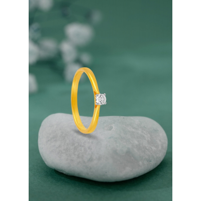 Timeless Shine Diamond Solitaire Finger Ring