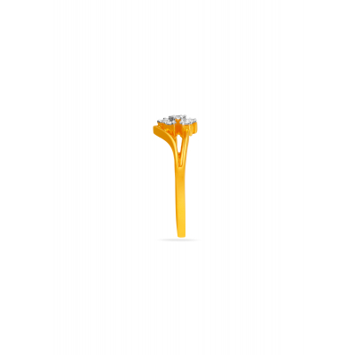Leaflet Light Diamond Finger Ring