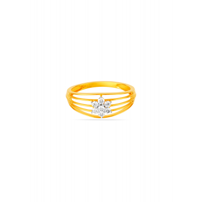 Delicate Floral Diamond Finger Ring
