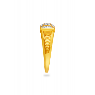 Architectural Diamond Finger Ring
