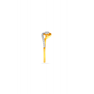 Leaf Motif Diamond Finger Ring