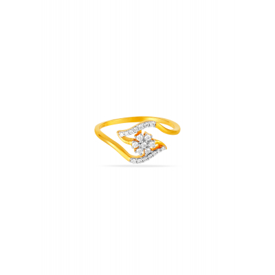 Blooming Cascade Diamond Finger Ring