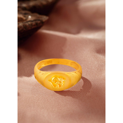 Eternal Serenity 22K Gold OM Finger Ring