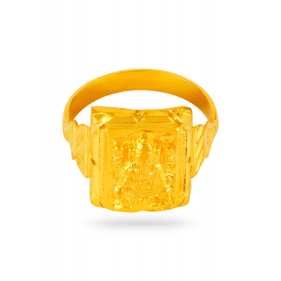 Prosperity in Design 22K Gold Finger Ring
