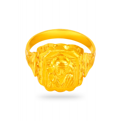 Blessed Hands 22K Gold Finger Ring