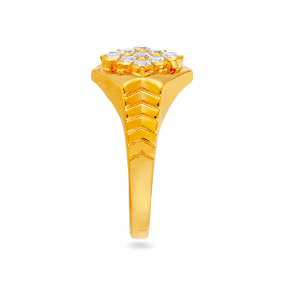 Classic Rose Gold 22K Gold Party Finger Ring