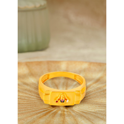 Traditional Balaji 22K Gold Finger Ring