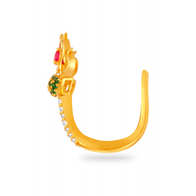 Vibrant Elegance Vanki 22K Gold Finger Ring