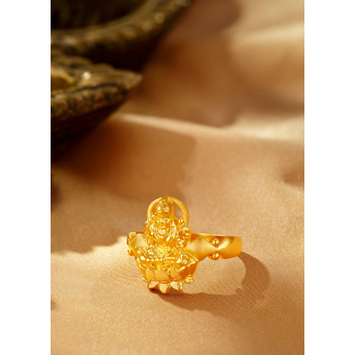 Goddess Grace 22K Gold Lakshmi Finger Ring