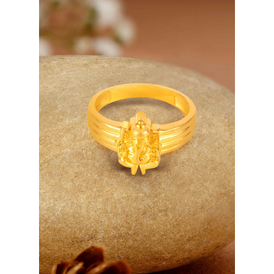 Ganesh Divine 22K Gold Frame-Inspired Finger Ring