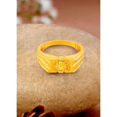 God Ganesh 22K Gold Inspired Finger Ring